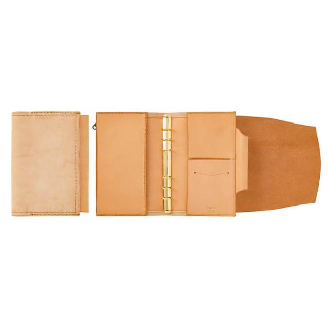 送料無料] KNOX フラクト システム手帳 フラップ付き ナチュラル