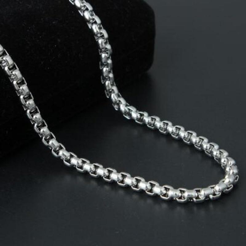 ネックレス チェーン ベネチアンチェーン 人気 金属アレルギー対応 316Lサージカルステンレス 幅2.5MM 長さ45cm 50cm 55cm 60cm 男女兼用 | ブランド登録なし | 01