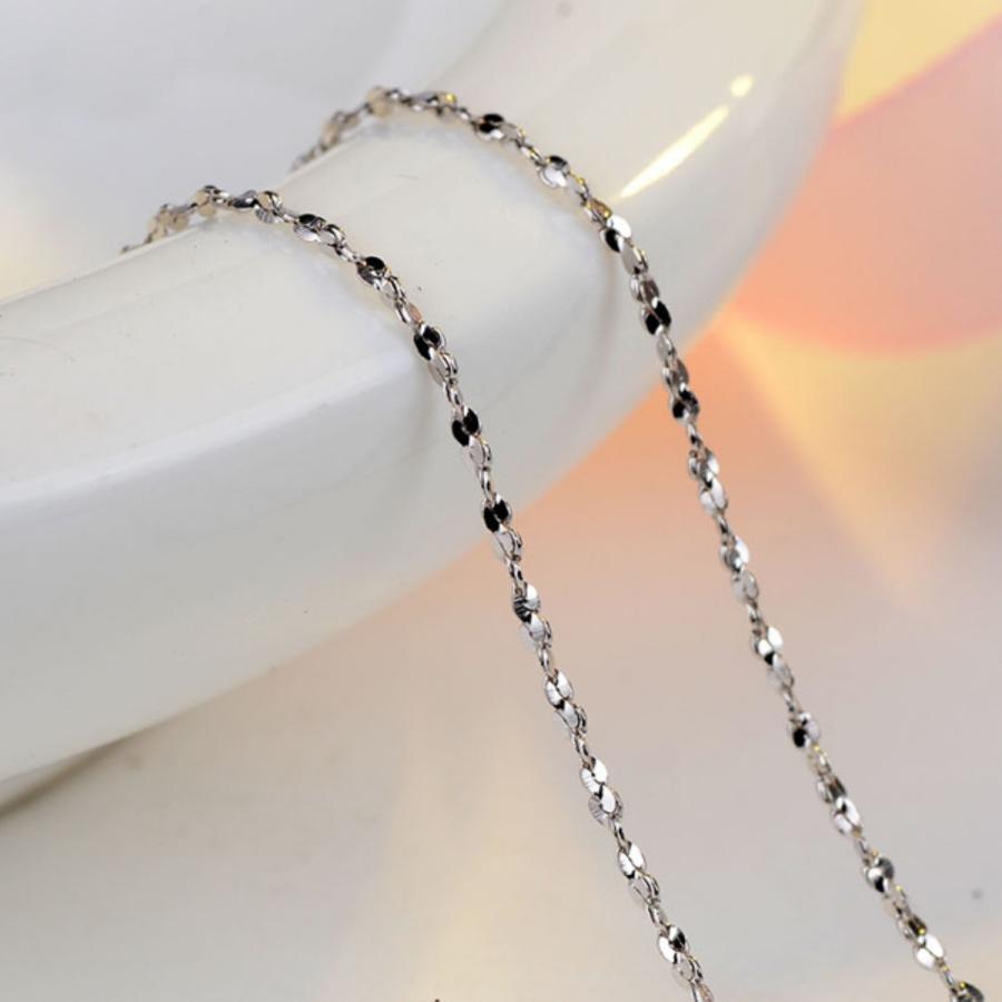 ネックレスチェーン シルバー925 K18金仕上げ 40cm 45cm ペタル