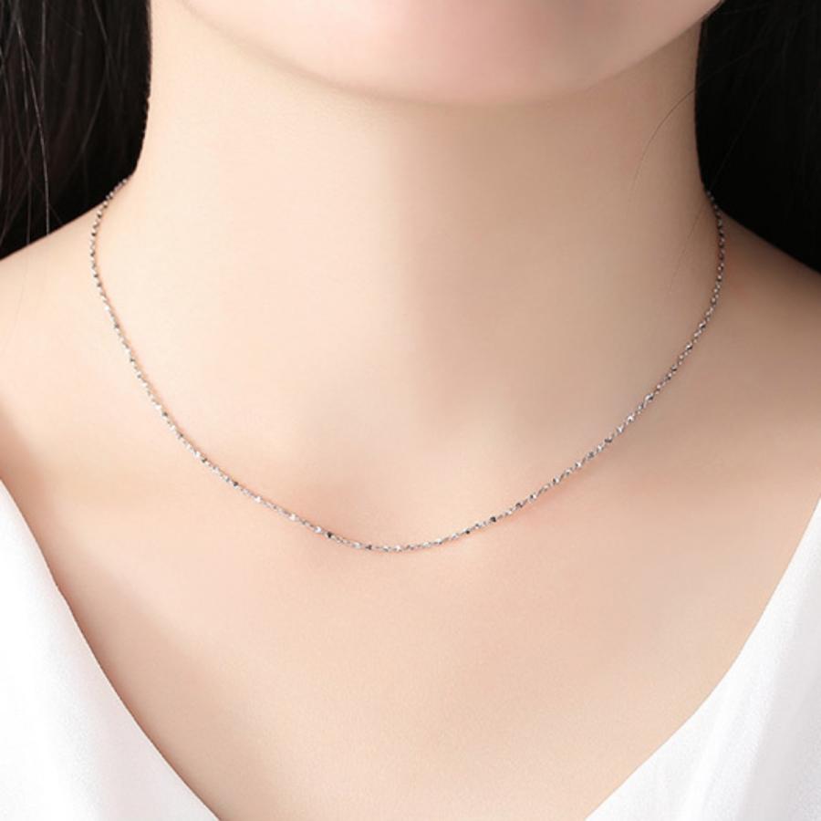 ネックレスチェーン シルバー925 K18金仕上げ 40cm 45cm ペタル