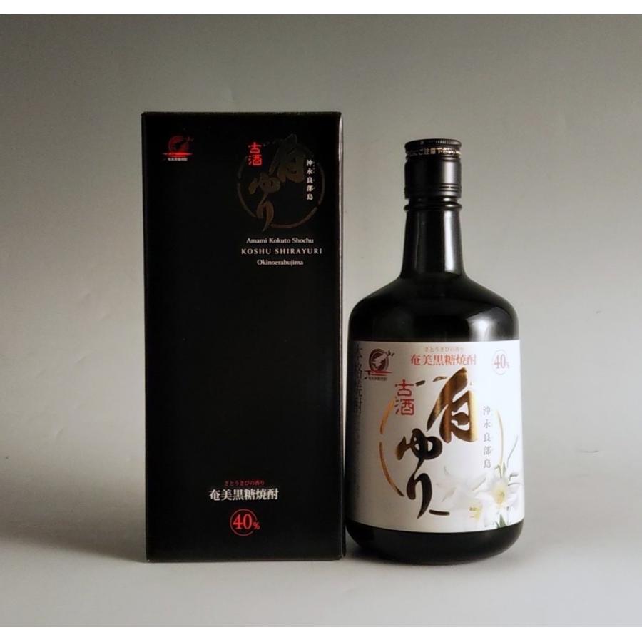 古酒 白ゆり 箱入 40° 720ml -黒糖焼酎- : 焼酎専門の焼酎維新館