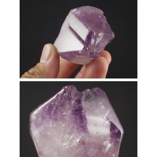 アメジスト（紫水晶）原石磨き　１１７ｇ /amt-34｜ishino-hana｜03
