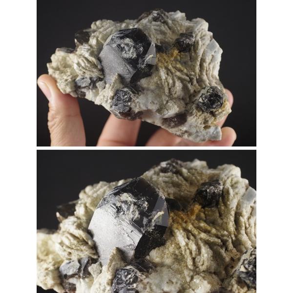中津川蛭川産 黒水晶入りペグマタイト原石 641g /bc-20 天然石原石