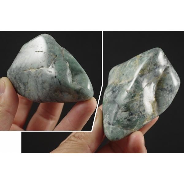 糸魚川産翡翠原石 磨き 265g/jad-10 糸魚川産翡翠原石 磨き 265g/jad-10