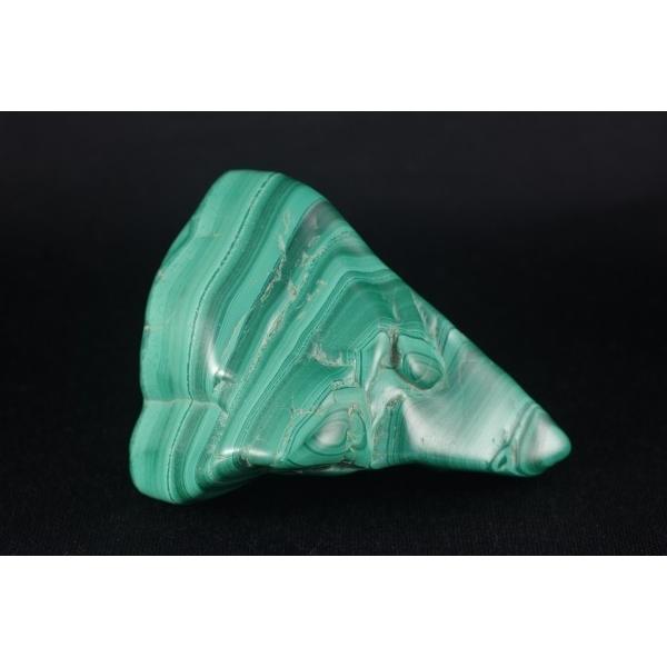 マラカイト（孔雀石）原石磨き 362g : 天然石専門店名取貴石