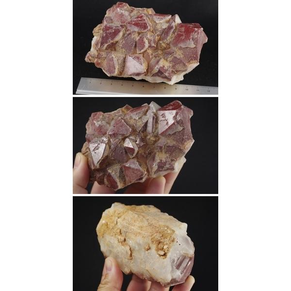 天然石 レッドファントム水晶クラスター レッドファントム水晶クラスター 527g/rcr-02 : 天然石専門店名取