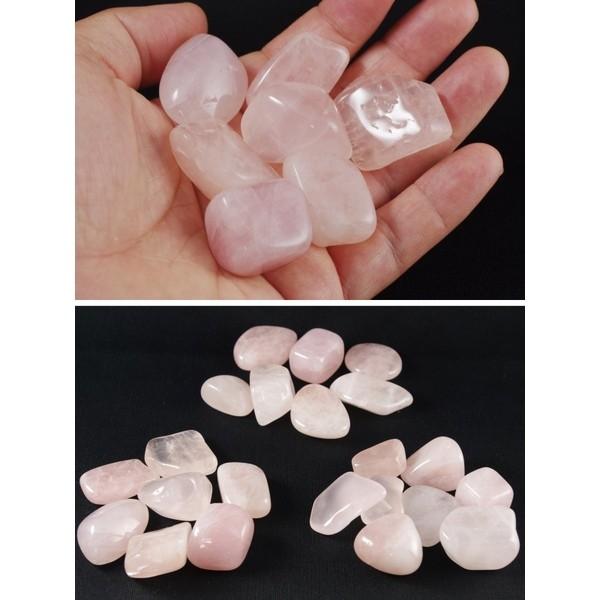 ローズクォーツタンブル100g詰め合わせ/rq100 : 天然石専門店名取