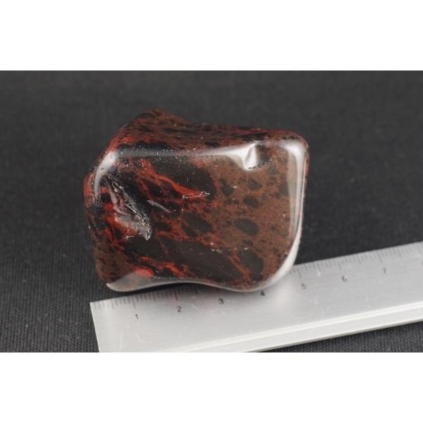 紅十勝石（オブシディアン）原石磨き 94g /ts-32 : 天然石専門店名