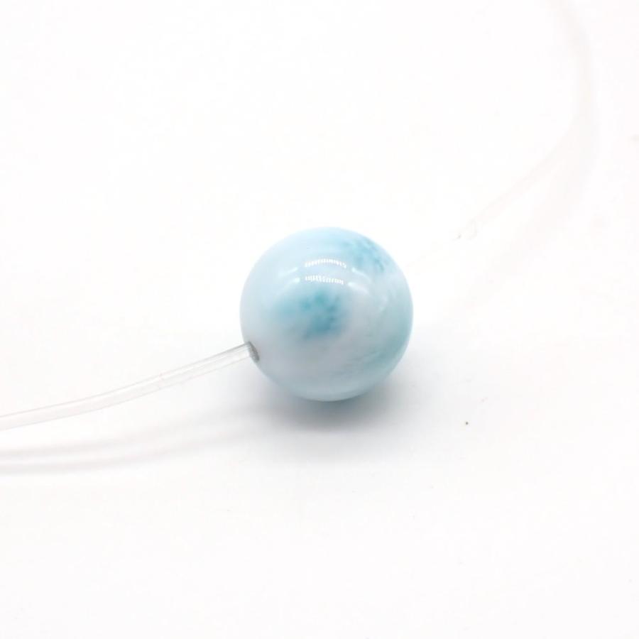 石の蔵 ラリマー AAA丸玉 ビーズ 9.5mm No.5 一点物 : 天然石と 