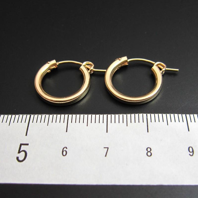 石の蔵 14KGF ゴールドフィルド G型フープピアス No.1 φ2.0mm×15.0mm