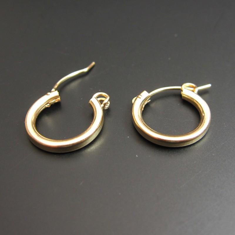 石の蔵 14KGF ゴールドフィルド G型フープピアス No.1 φ2.0mm×15.0mm