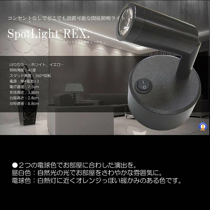 スポットライト 間接照明 レイ 配線不要 LEDライト バックライト LED