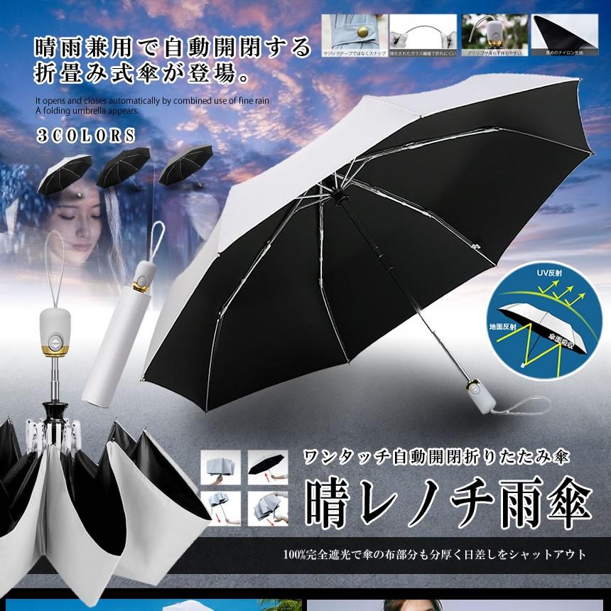 折りたたみ傘 ホワイト ワンタッチ 日傘 自動開閉 Uvカット 遮光 折り畳み傘 紫外線遮断 耐風撥水 軽量 晴雨兼用 収納ポーチ付き Hareame Wh Kg0719 21a Com Shot 通販 Yahoo ショッピング