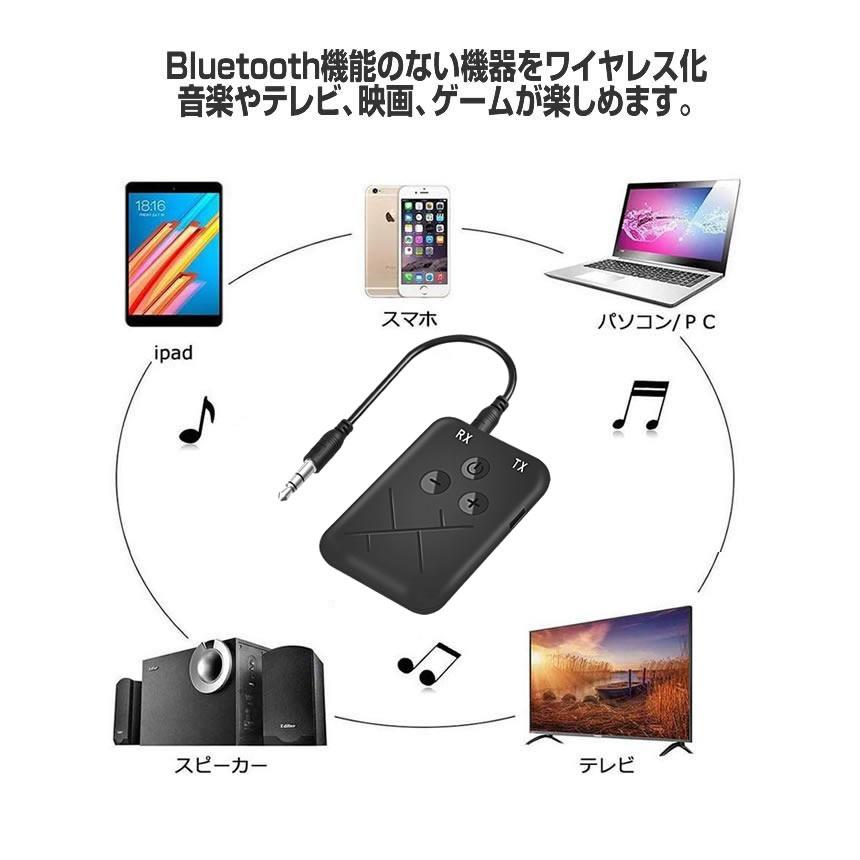 デリバリーヘルツ Bluetooth トランスミッター 1台2役 レシーバー 送信 受信 無線 ワイヤレス  スマホ テレビ 音楽 送信機 受信機 ブルートゥース DELIHEL｜ishino7｜03