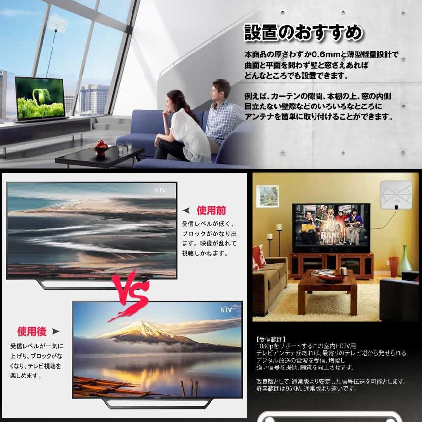 神アンテナ 室内 Hd テレビ 地デジ ペーパーアンテナ 卓上 Tv Vhf対応 96km受信範囲 簡単設置 Kamian Mg0124 41a Com Shot 通販 Yahoo ショッピング