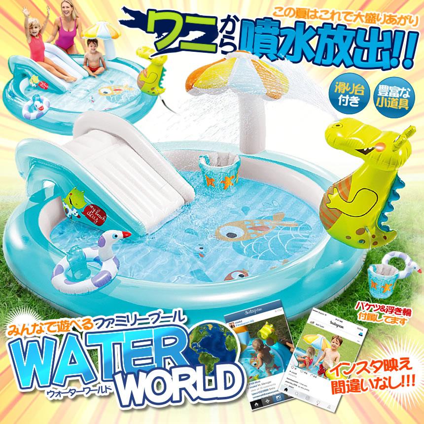 ウォータープール 噴水 ワニ 子供 浮き輪 水遊び 庭 おもちゃ プレイマット ビニール プール 子供 キッズ 水遊 海水浴 自宅 Watworld S Kh0619 11a Com Shot 通販 Yahoo ショッピング