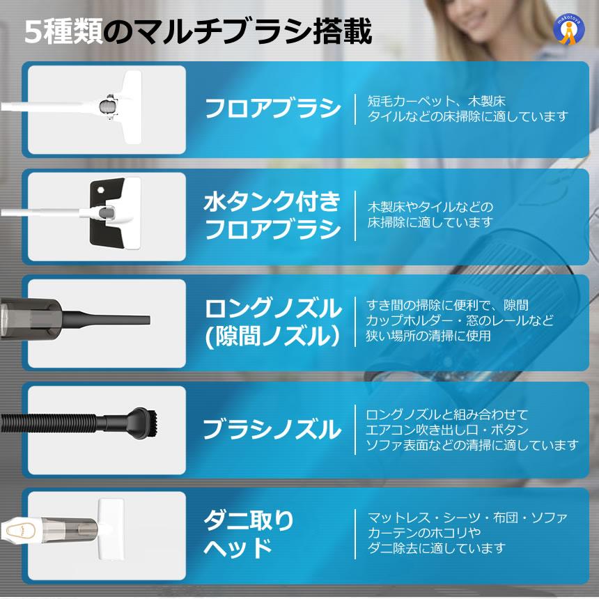 コードレス 掃除機 12000Pa 強力吸引 USB充電 軽量 約1.2kg 車用掃除機