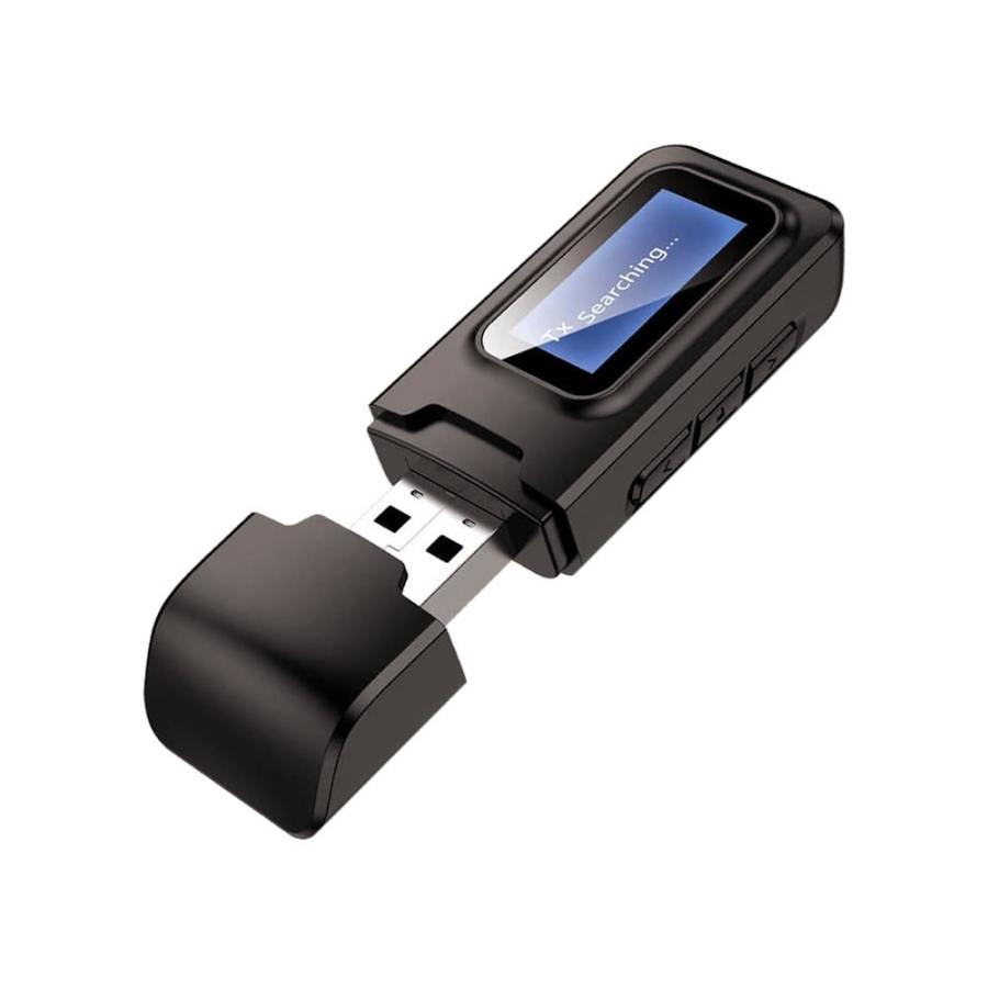 ワイヤレス Bluetooth 5 0 トランスミッター Usb アダプタ オーディオ Lcdディスプレイ付 受信 送信 一台二役 高音質 超小型 低遅延 Okuribit S Mh0403 8a Com Shot 通販 Yahoo ショッピング