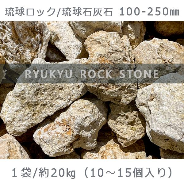 庭石 石畳 積石 景石 琉球ロック 琉球石灰石 100ー250mm 1袋 約20kg