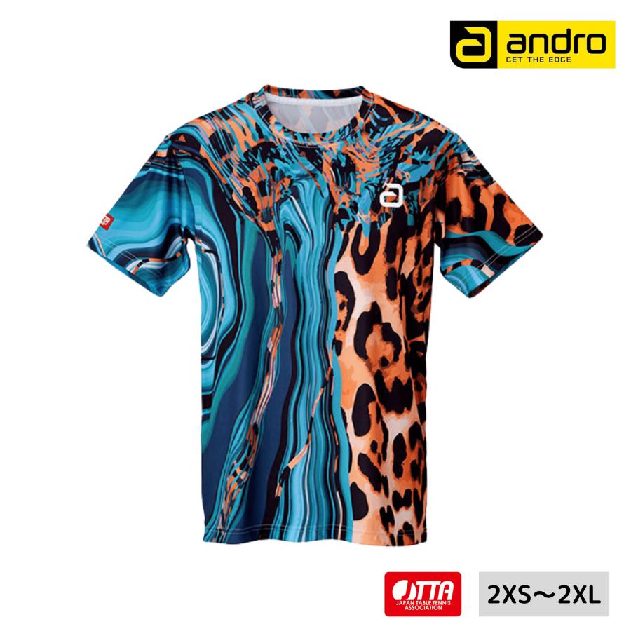 andro（アンドロ） フルデザインシャツ S FULL DESIGN SHIRT 卓球 