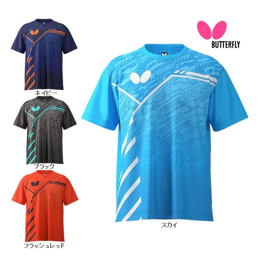 在庫僅か】BUTTERFLY バタフライ レクート・Tシャツ 46790 卓球練習着