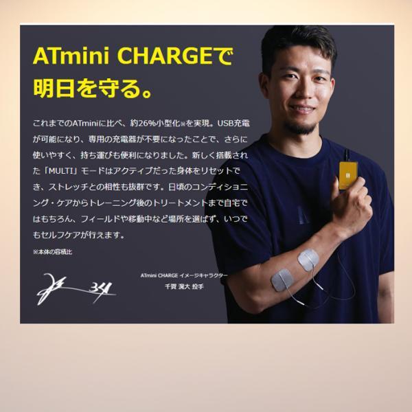 【送料無料 ポイント10倍】ATmini CHARGE マイクロカレント コンディショニング機器 USB充電対応 小型軽量 筋肉ケア 伊藤超短波の画像