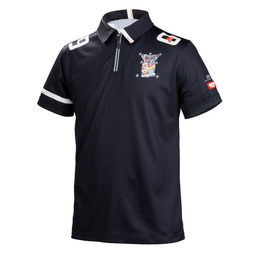 未使用　Pandani パンダーニ ポロシャツ ブラック Pandani パンダーニ DARKER NINE ALL ZIP-Poloユニフォーム / BLACK