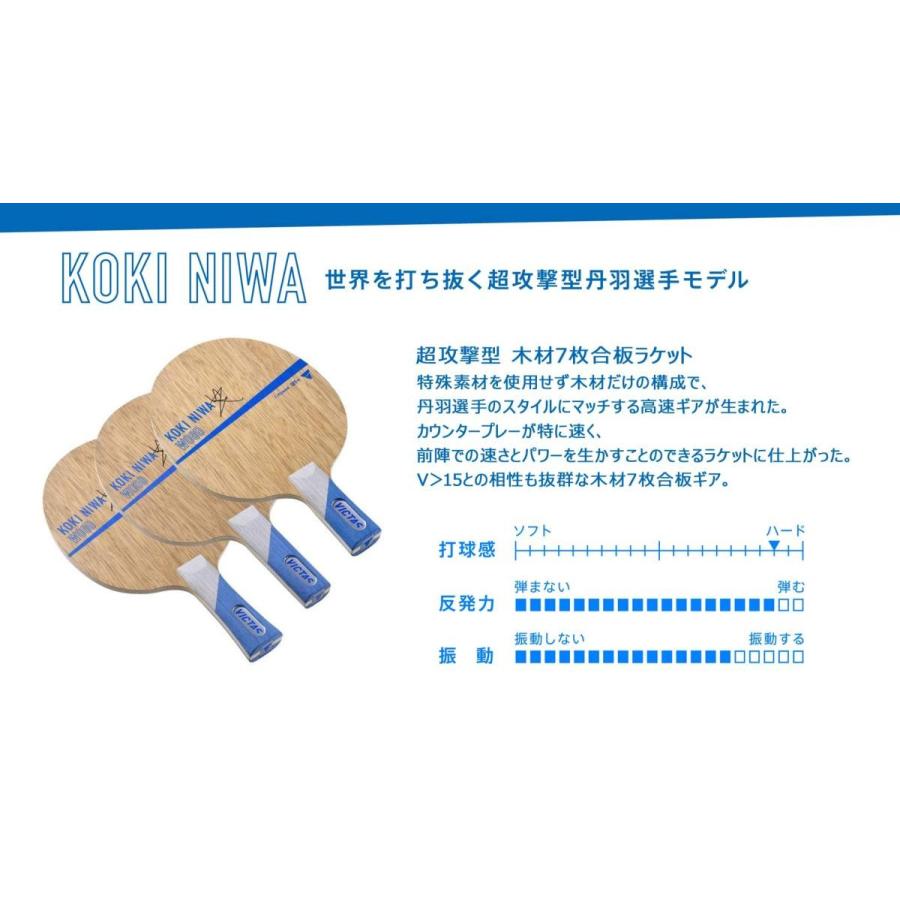 VICTAS 卓球 ラケット Koki Niwa Wood 丹羽孝希ウッド(フレアFL VICTAS 卓球 ラケット Koki Niwa Wood 丹羽孝希ウッド(フレアFL