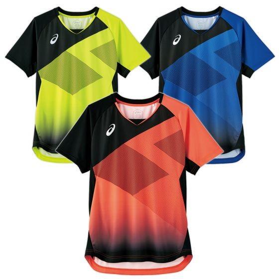 在庫限り ASICS 卓球 ユニホーム 2073A019 ムービングゲームシャツ 