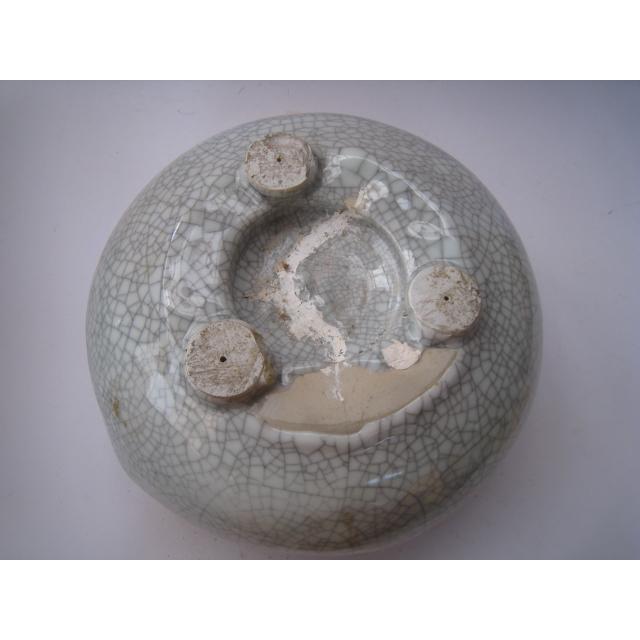 陶器製の火鉢  直径５０㎝  昭和レトロアンティーク  ヴィンテージ 昭和レトロ】火鉢＊陶器製＊手炙り＊睡蓮鉢＊藍色 - メルカリ