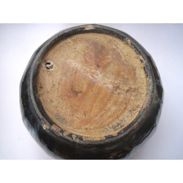 昭和レトロ 陶器製 火鉢 陶器のひばち 伝統工芸 アンティーク : レトロ