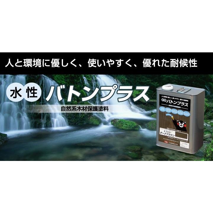 大谷塗料 水性VATON バトンプラス#5001+透明 14kg DIY 水性 自然 