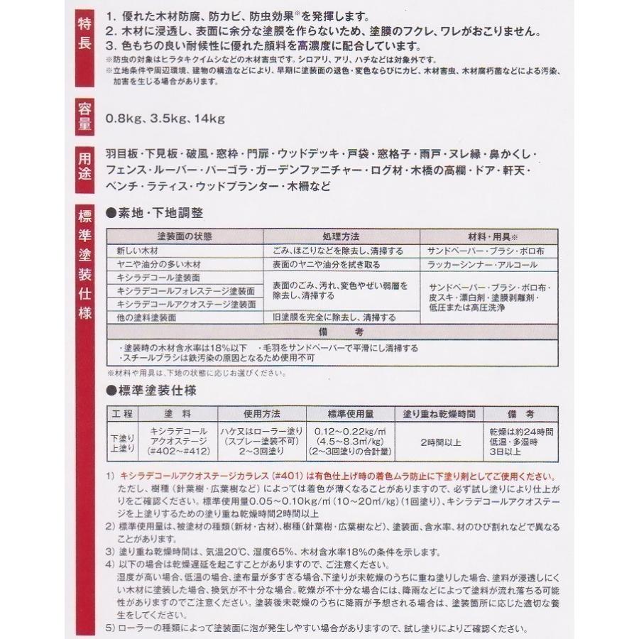 キシラデコールアクオステージ ＃414ワイス 14kg 水性 高着色 高耐久性