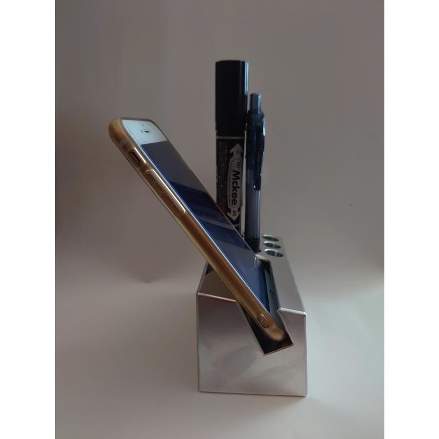 アルミ削り出し重厚感 メタリック感 ペン立て 携帯スタンド 贈答品 誕生日 お祝い 記念品 名入れ Pentate Ishiyama 通販 Yahoo ショッピング