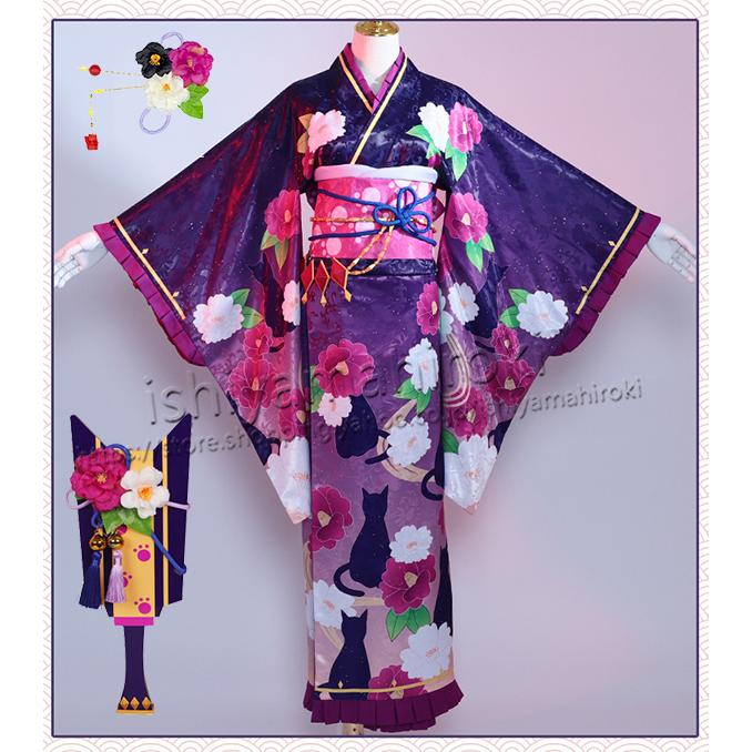プリンセスコネクト！Re:Dive 風 キャル(Karyl)コスプレ衣装 新春 着物 cosplay道具 武器コスチューム  クリスマス変装  仮装 撮影 祭り