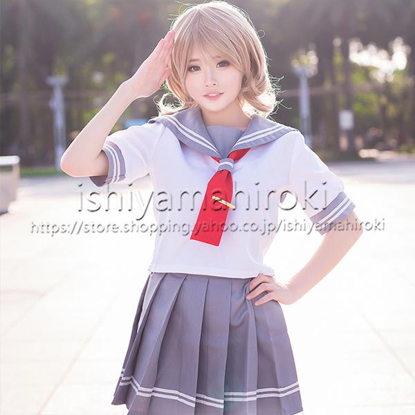 LoveLive Sunshine Aqoursラブライブ 風浦の星女学院制服 夏服1年生 コスプレ衣装 セーラー服 コスチューム 仮装 イベント コスプレ 学園祭 cosplay｜ishiyamahiroki