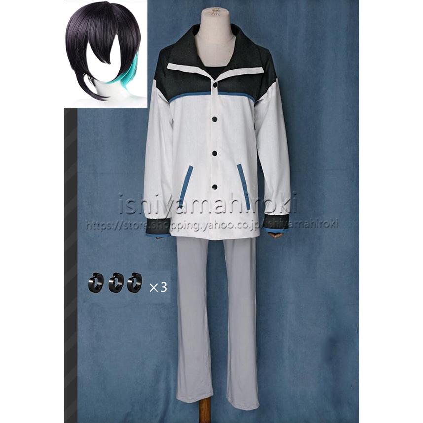 にじさんじ vtuber 風 黛灰 （まゆずみ かい）Mayuzumi Kai コスプレ衣装 cosplayコスチューム ウィッグ追加可  変装 舞台 仮装 祭り 男女兼用