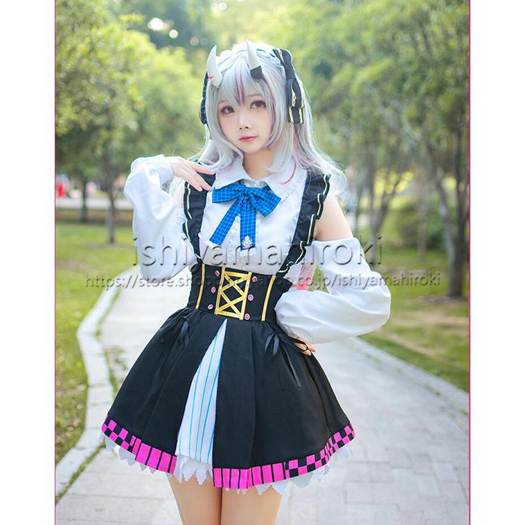 ホロライブ VTuber 風 百鬼あやめ 洋服 コスプレ衣装 ウィッグ ホロライブ VTuber 風 百鬼あやめ 洋服 コスプレ衣装 ウィッグ