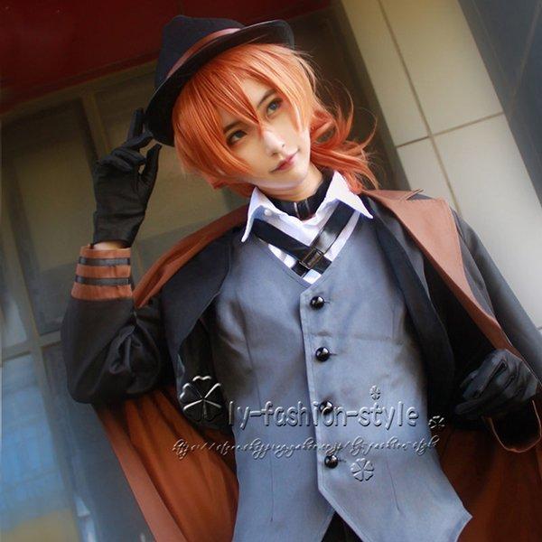 文豪ストレイドッグス 風 中原中也 コスプレ衣装 ウィッグ cosplay