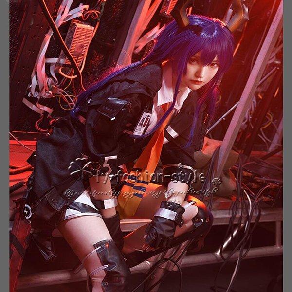 アークナイツ Arknights コスプレ チェン コスプレ 衣装 警備員 コスチューム 仮装 パーティー ハロウィン クリスマス Cosplay_9