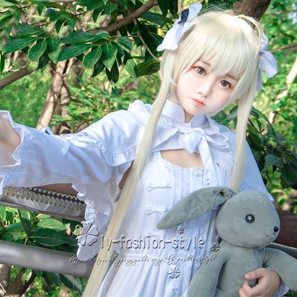 ヨスガノソラ 風 春日野穹 コスプレ衣装 ウィッグ 靴 ウサギ-人形を