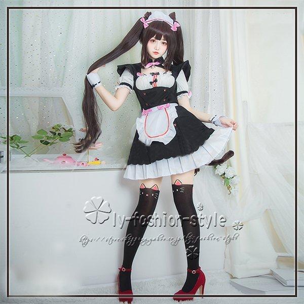 ネコぱら ショコラ バニラ コスプレ衣装 風 全セット 靴 ネコぱら ショコラ バニラ コスプレ衣装 風 全セット 靴