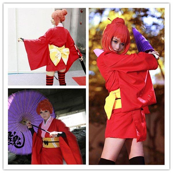 銀魂 コスプレ衣装 神楽 かぐら 制服 浴衣 和服 Cosplay衣装 メイド服 忘年会 文化祭 イベント変装 仮装アニメコスチューム Phtxat4flg Www Liquidworks Com Br