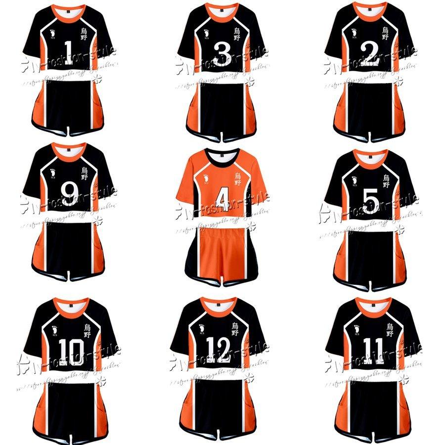 ハイキュー!! Haikyuu!! 烏野高校バレーボール部Tシャツ夏半袖 ハイキュー!! Haikyuu!! 烏野高校バレーボール部Tシャツ夏半袖