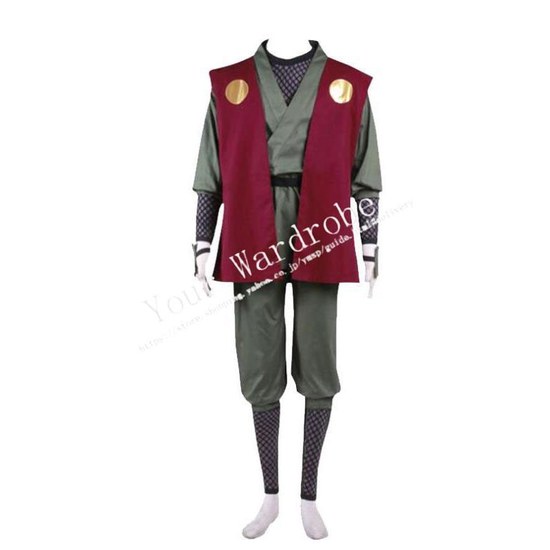 NARUTO -ナルト- 風 自来也 コスプレ衣装 ウィッグ 下駄 着物 cosplay