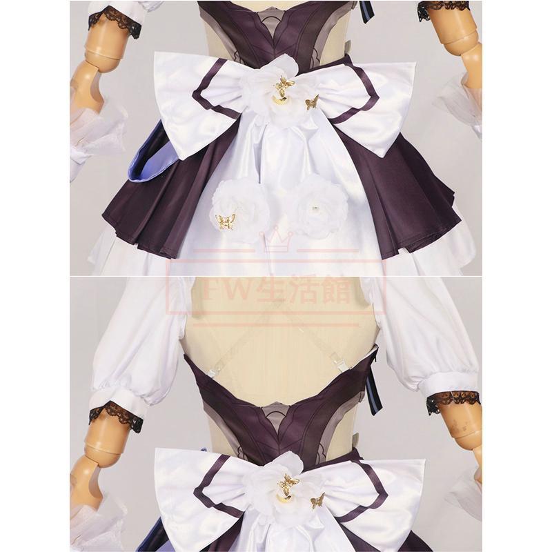 くずれ落ちる：スターレイル 風 Elysia コスプレ御召しもの ウィッグ 靴 御召しもの 上演服 アニメ 競り合い ハロウィン
