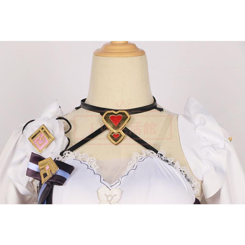 くずれ落ちる：スターレイル 風 Elysia コスプレ御召しもの ウィッグ 靴 御召しもの 上演服 アニメ 競り合い ハロウィン