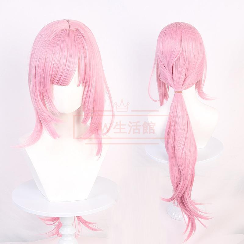 くずれ落ちる：スターレイル 風 Elysia コスプレ御召しもの ウィッグ 靴 御召しもの 上演服 アニメ 競り合い ハロウィン