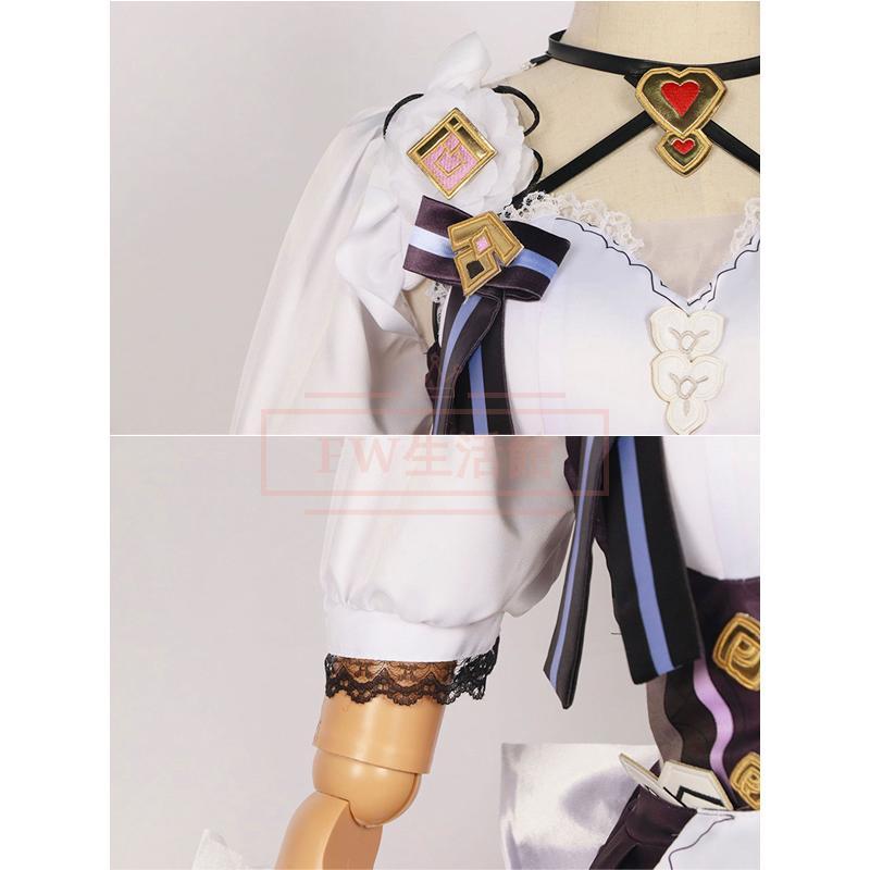 くずれ落ちる：スターレイル 風 Elysia コスプレ御召しもの ウィッグ 靴 御召しもの 上演服 アニメ 競り合い ハロウィン