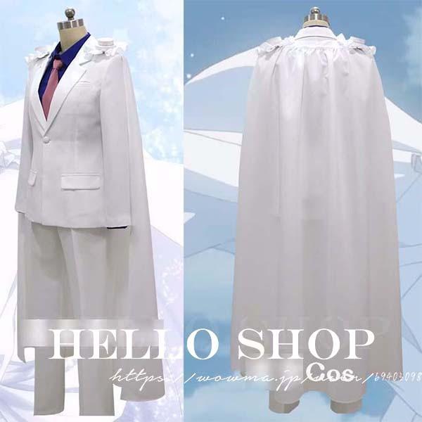 名探偵コナン 風 怪盗キッド コスプレ衣装 ウィッグ 靴 道具 cosplay